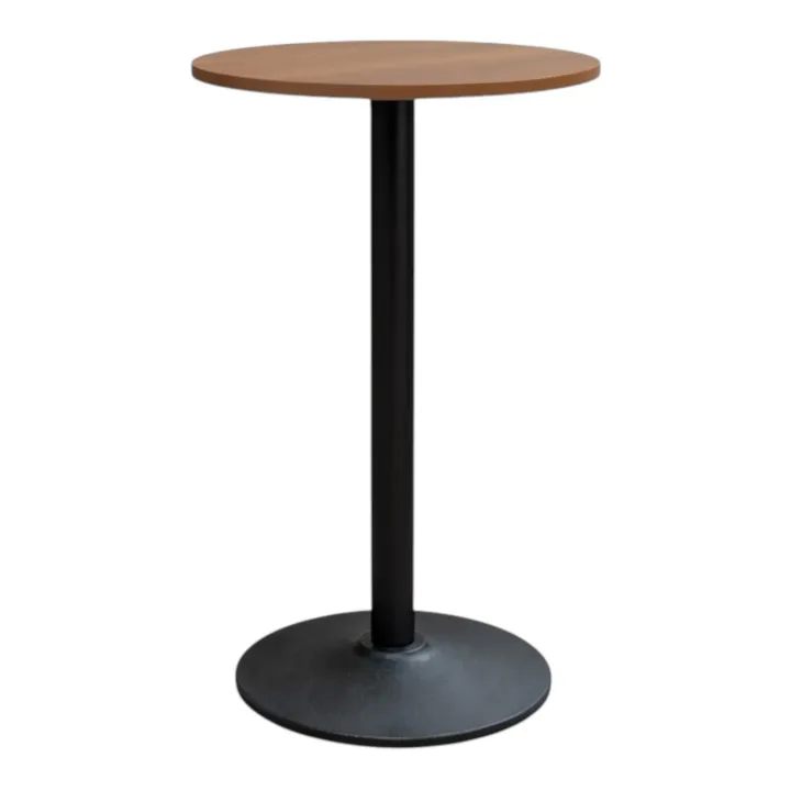 Complete Brown Oak 600 x 600 Tabletop Round Poseur Set (RF-IE-2735)