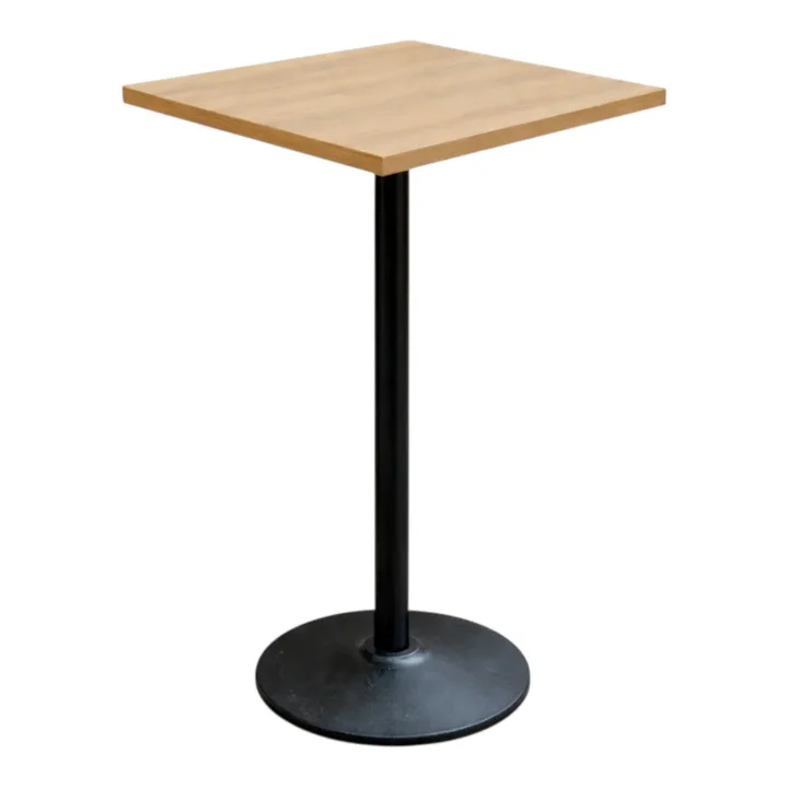 Complete Light Sonoma 600 x 600 Tabletop Round Poseur Base (RF-IE-2644)