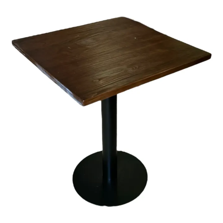 Industrial Bistro Cafe 60×60 Solid Wood Table Set (RF-IE-2094)