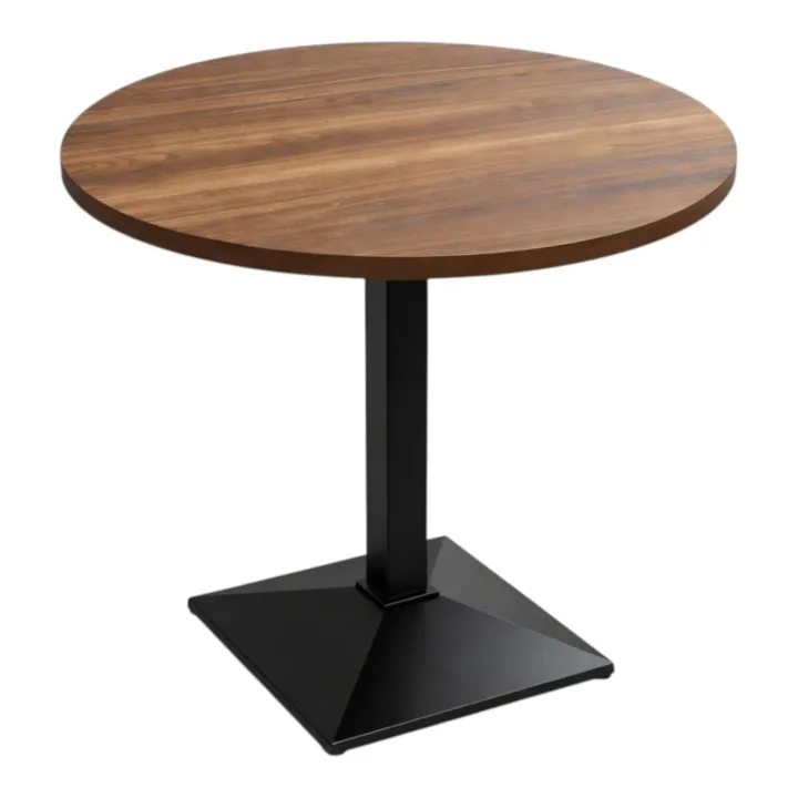 Complete Light Oak 600 x 600 Tabletop Round Triangle Base (RF-IE-2581)