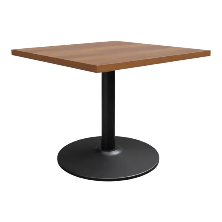 Complete Brown Oak 600 x 600 Tabletop Round Base (RF-IE-2598)