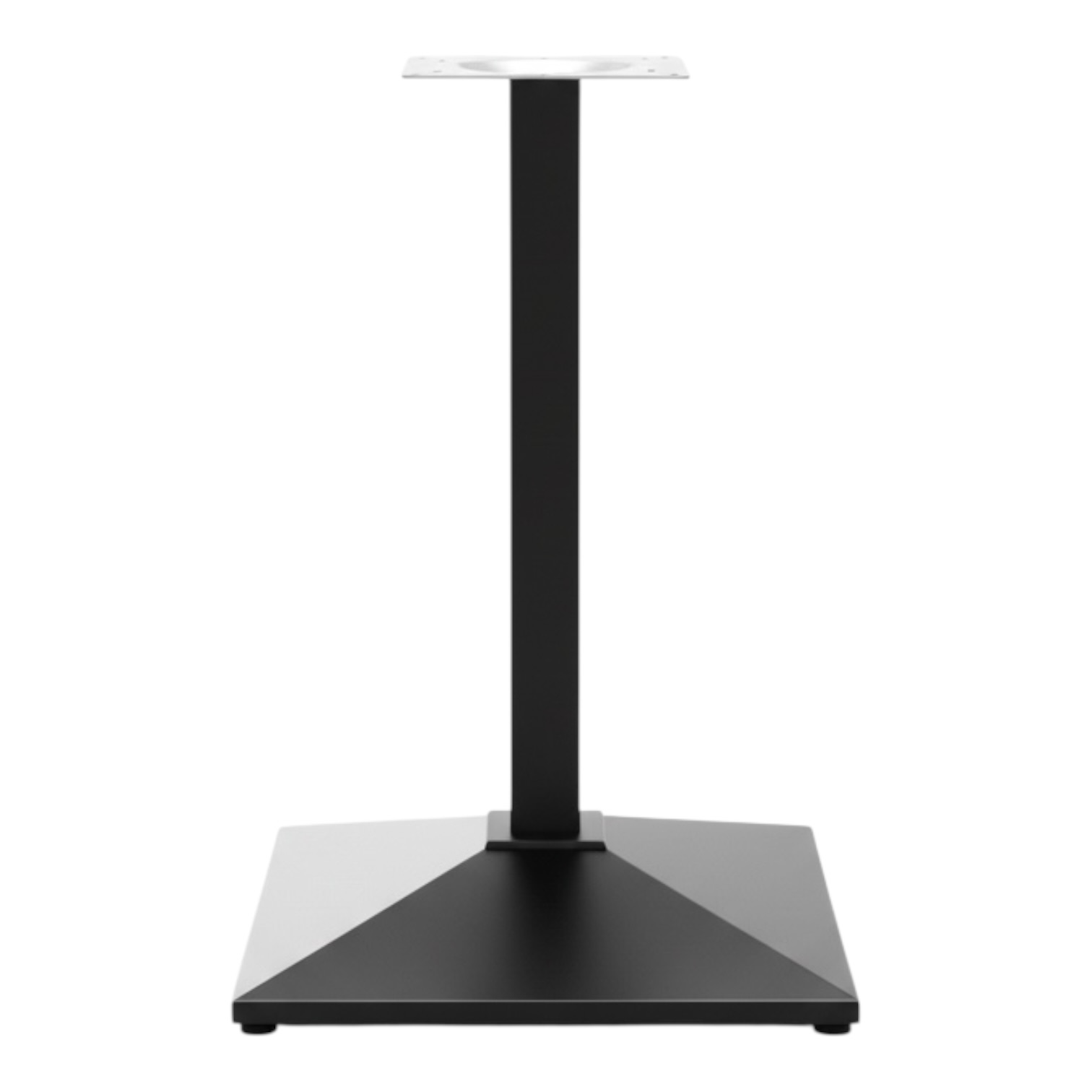 Single cast iron table base for commercial restaurant use