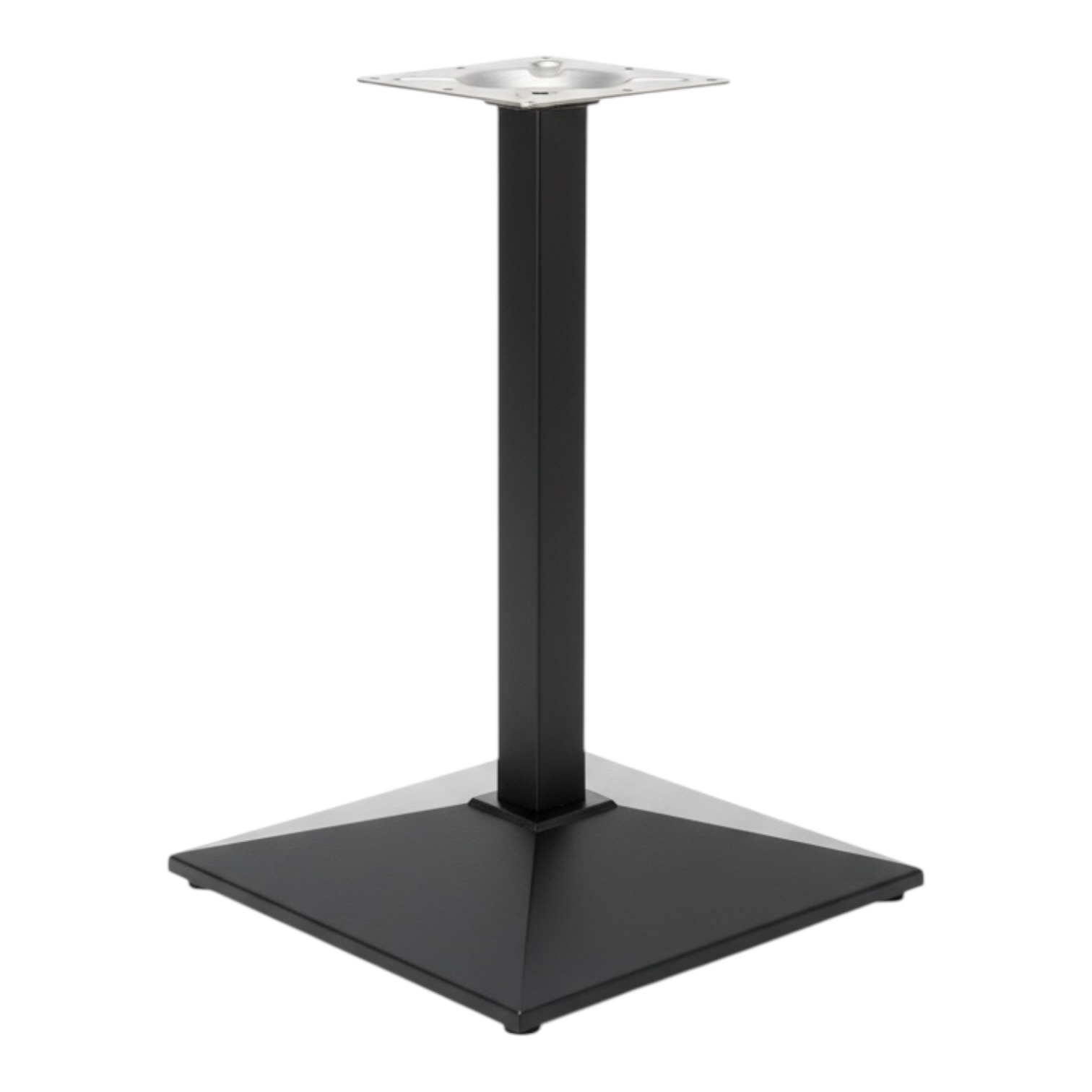 Single cast iron table base for commercial restaurant use
