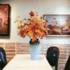 Autumn Maple Leaves Artificial Plant for Indoor/Outdoor with Vase