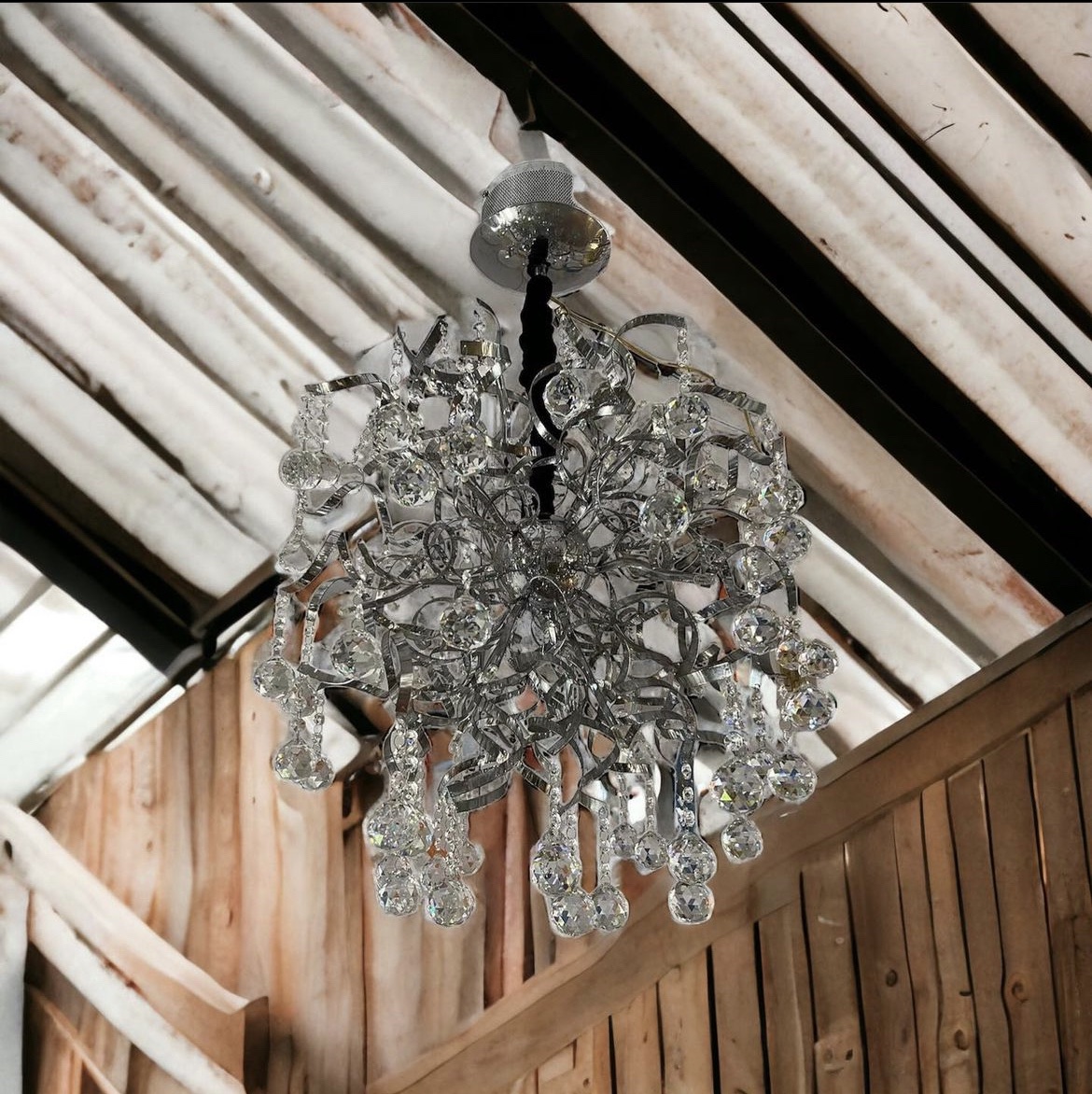 Chandelier - Spider Design Crystal Modern Chrome Ceiling Light