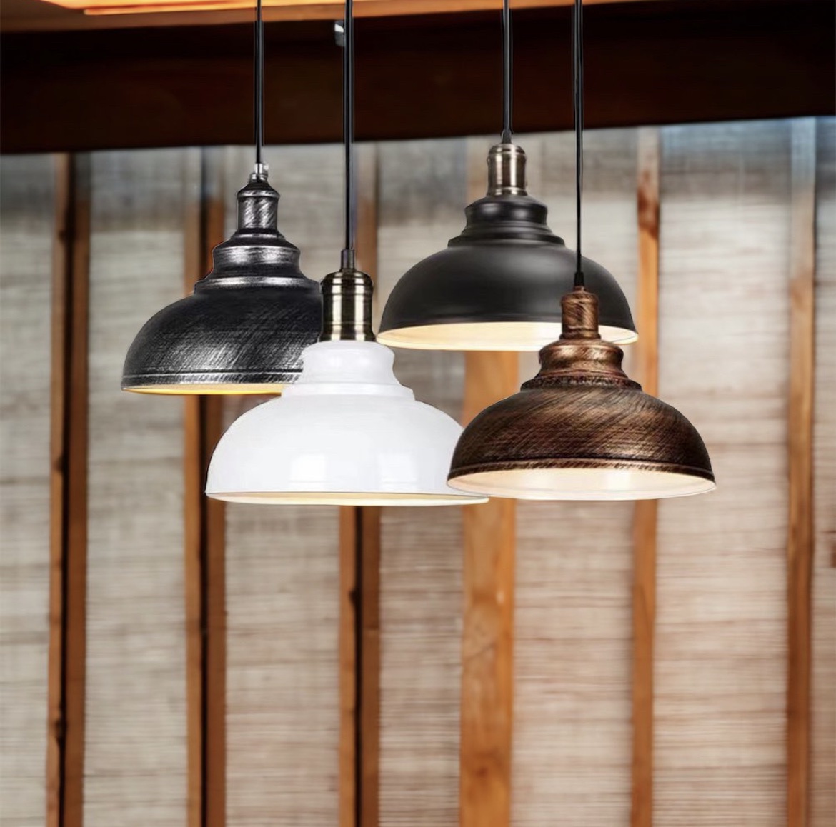 Vintage Black Industrial Hanging Ceiling Light
