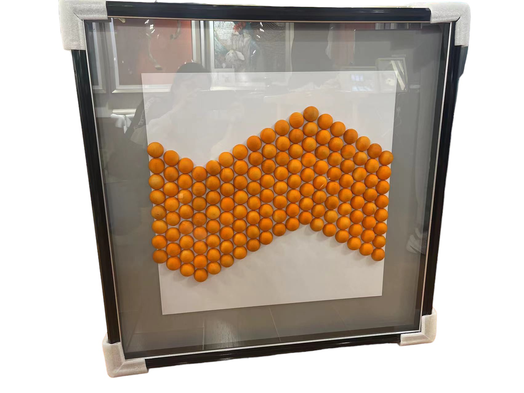 Artwork Framed 3D Orange Pin - Unique and Eye-Catching Decor