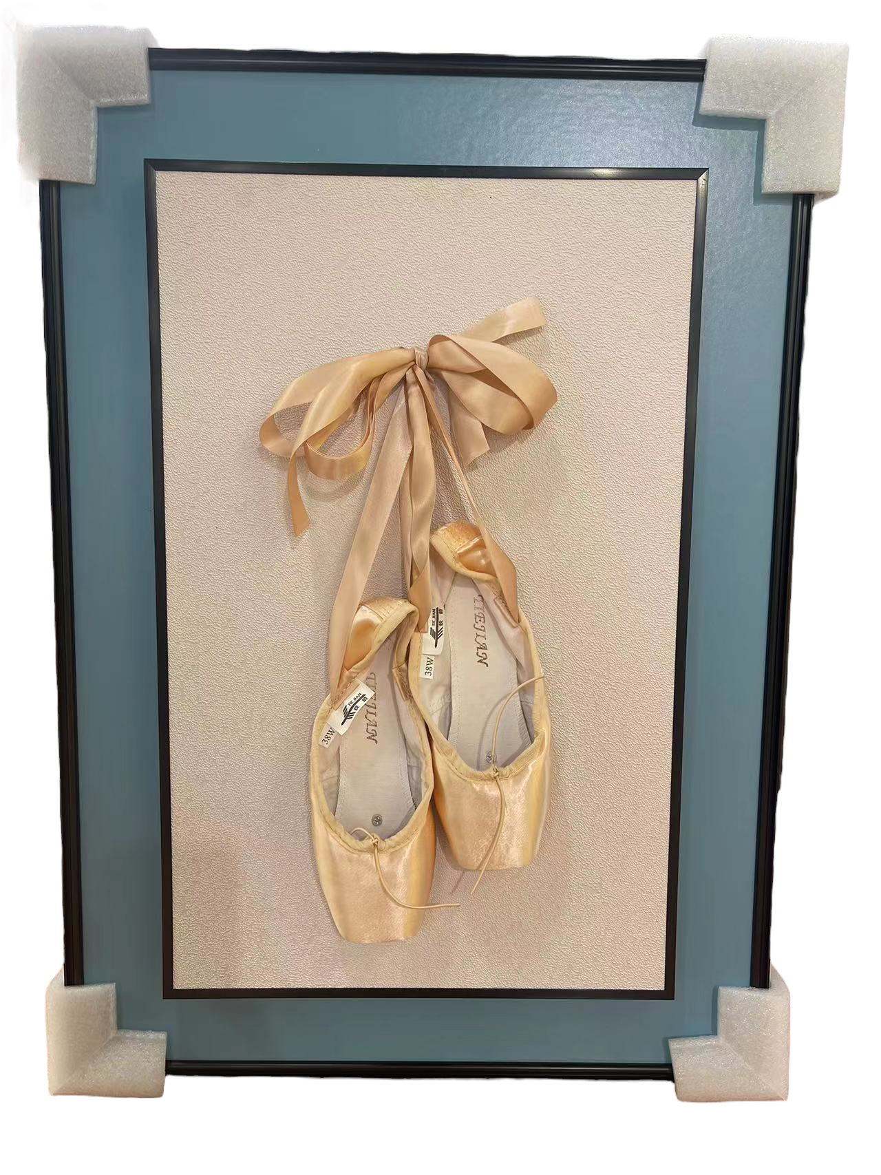 3D Ballet Shoes Framed Artwork Painting