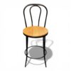 Antique Metal Bentwood Bistro Barstool