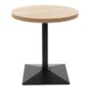 Complete Light Sonoma 600 x 600 Tabletop Round Triangle Base