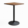 Complete Light Oak 700 x 700 Tabletop Round Poseur Base