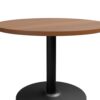 Complete Brown Oak 600 x 600 Tabletop Round Poseur Set