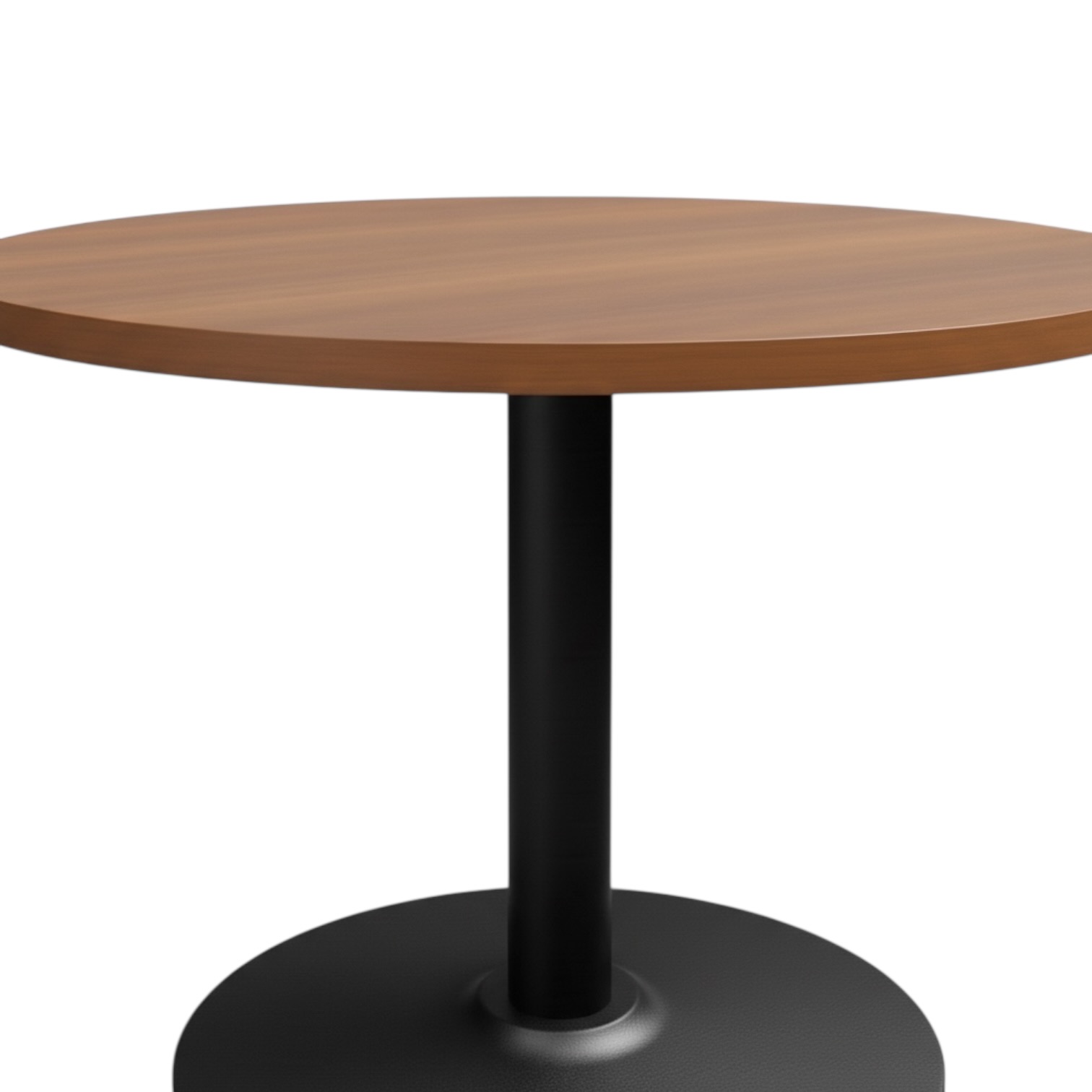 Complete Brown Oak 600 x 600 Tabletop Round Poseur Set