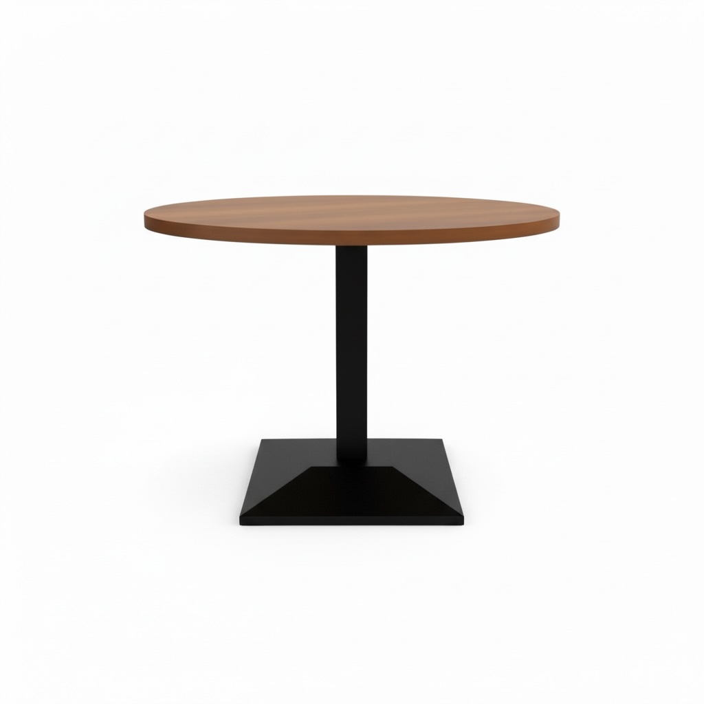 Complete Light Oak 600 x 600  Tabletop Round Triangle Base